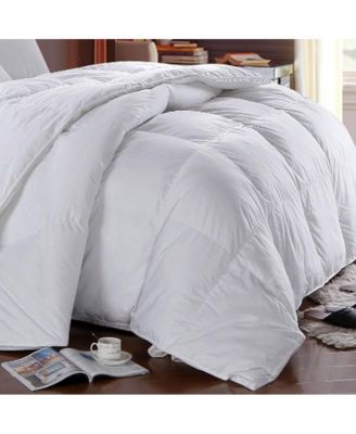 Cotton Lightweight Down Comforter with 650 Fill Power and Solid Sateen Finish, King/California King