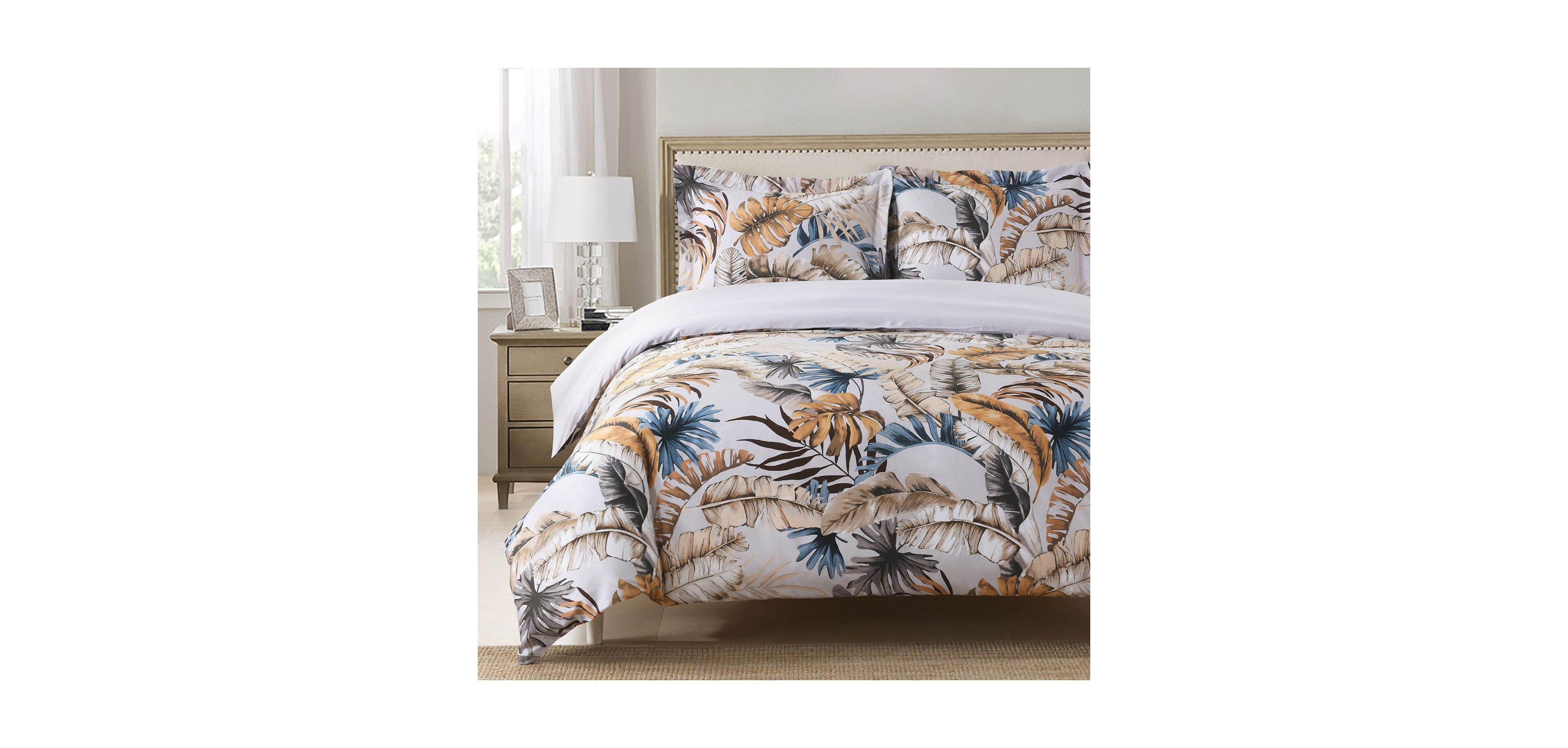 Egyptian Linens Oasis 100% Cotton Duvet Cover Set, Full/Queen