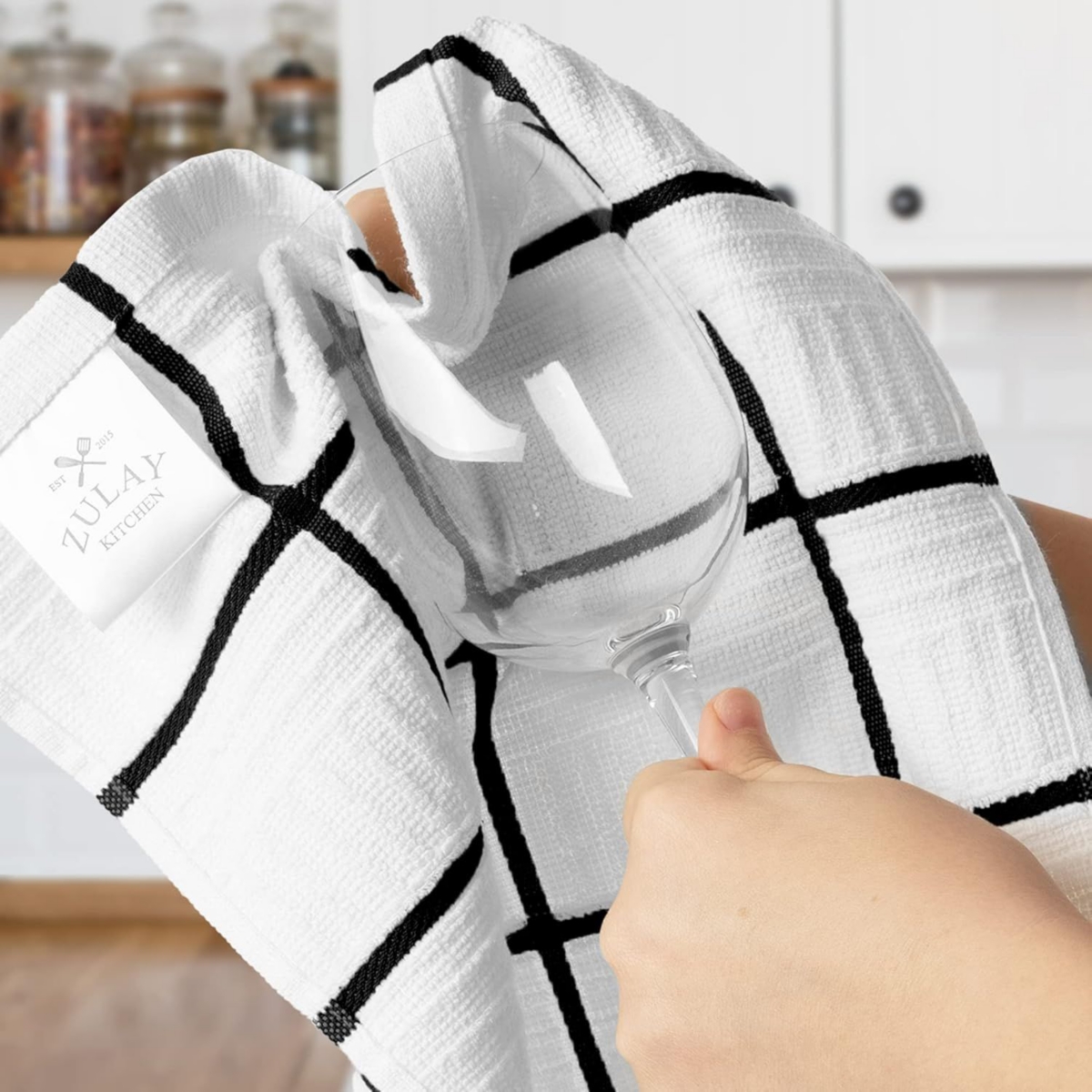 8 Pack Reusable Absorbent Cotton Kitchen Towels - 12 Inches