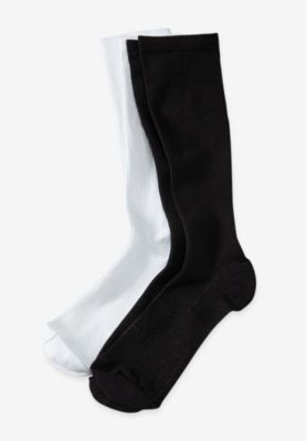 Men's Over-The-Calf Compression Silver Socks
