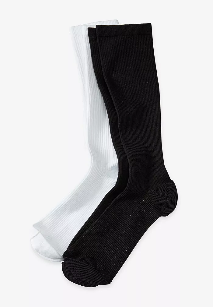 Men's Over-The-Calf Compression Silver Socks - thumbnail 2