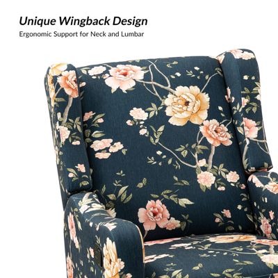 Floral Manual Swivel Glider Recliner – Yaffa Design