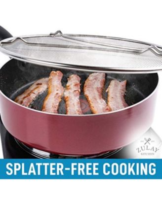 Large Splatter Screen for Frying Pan (13") - Stainless Steel Grease Splatter  Guard for Frying Pan