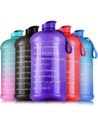 1 Gallon Water Bottle with Times to Drink (128oz) – Motivational Time Reader Large Water Jug