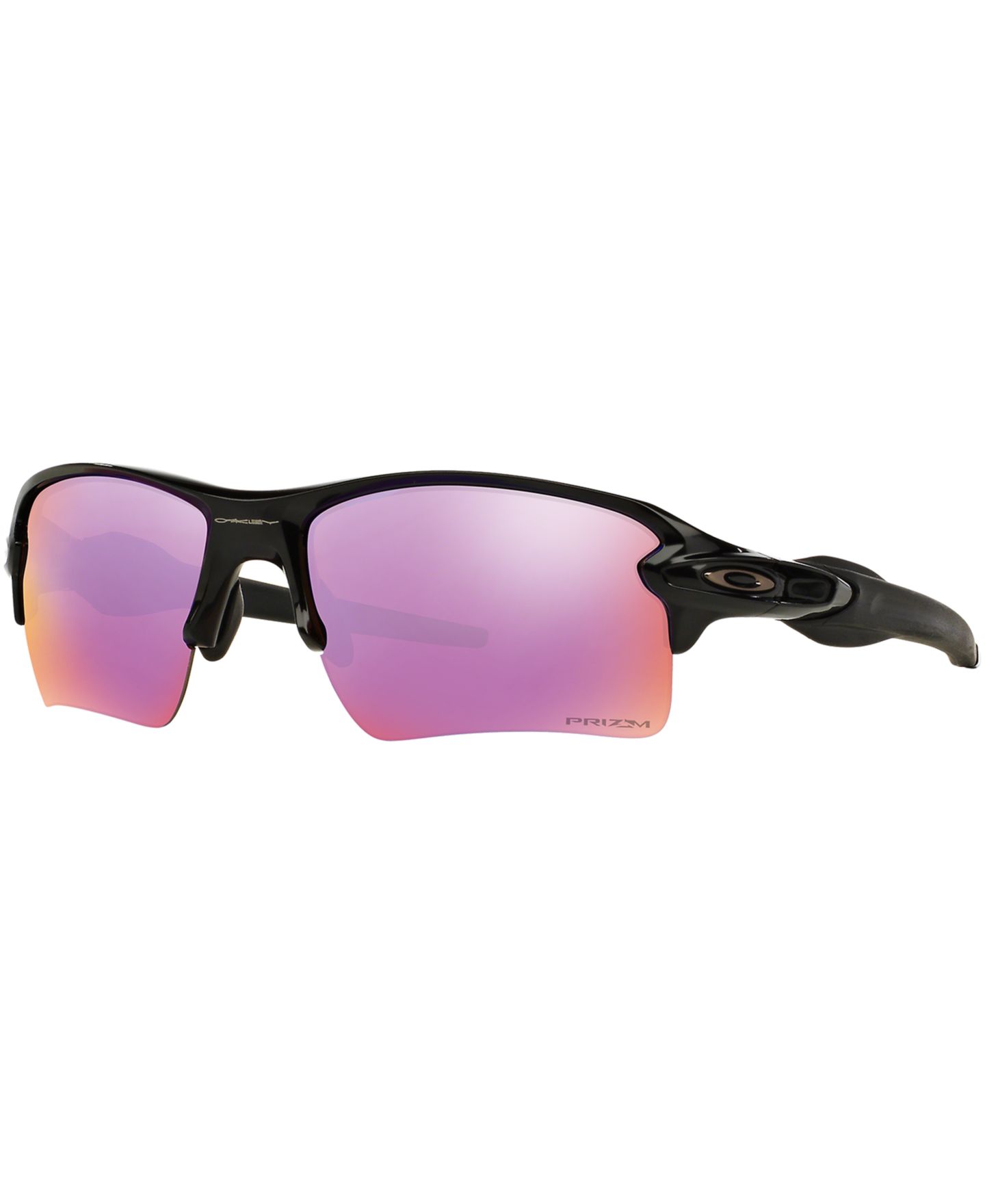 Женские солнцезащитные очки Oakley Flak 2.0 XL Prizm Golf Sunglasses, OO9188, цвет: Чёрный блестящий / Фиолетовый — фото 1