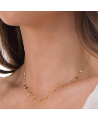 Sterling Silver 18k Gold Plated Katy Small Charms Necklace