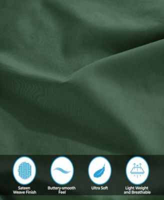 400-TC Egyptian Cotton Solid Deep Pocket 4 Piece Sheet Set, Full