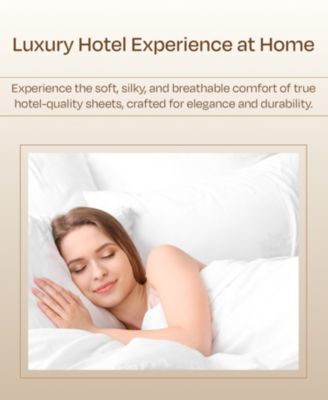 Luxury Bed Sheets Set - 800 Thread Count 100% Cotton Sheets, Deep Pocket, Soft, Cool & Breathable - California King