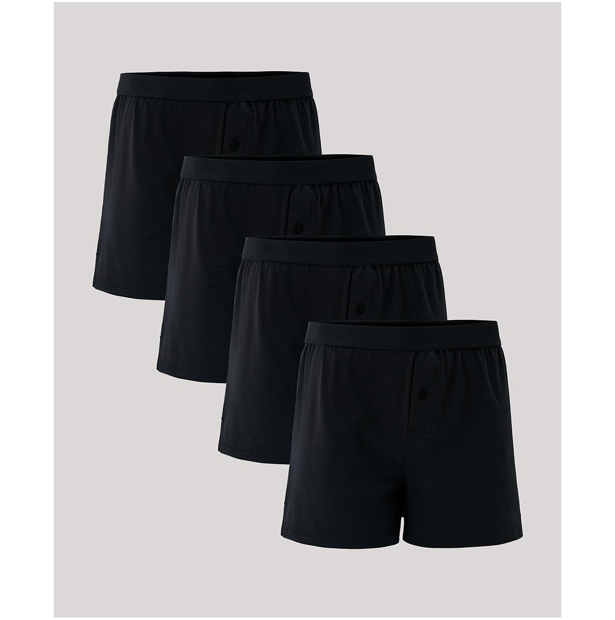 Men's Everyday Knit Boxer 4-Pack - Black