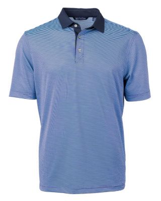 Men's Virtue Eco Pique Micro Stripe Recycled Polo Shirt