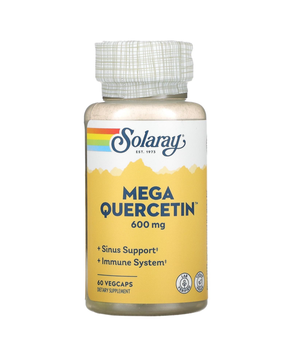 Mega Quercetin 600 mg - 60 VegCaps - Assorted Pre-pack (See Table
