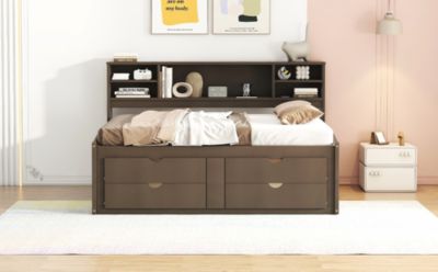 Full Daybed with Cabinets & Drawers