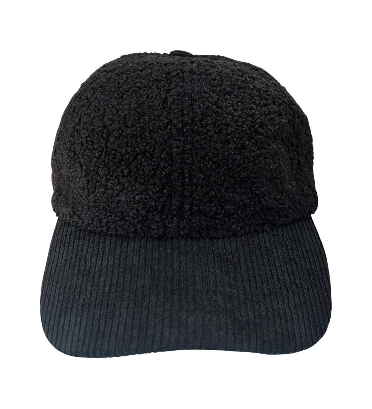 Corduroy Hat - Black - Black