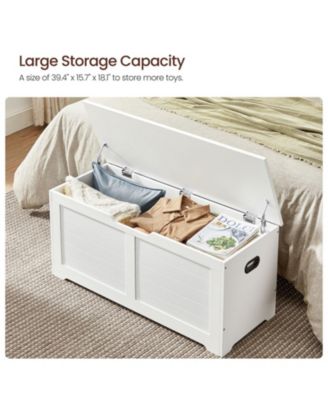 Storage Chest, Storage Trunk With 2 Safety Hinges, For Entryway, Bedroom