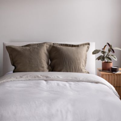 French Linen Flanged Euro Sham