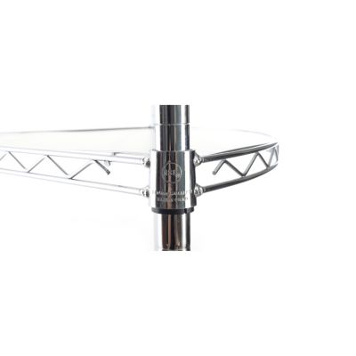 6-Tier Corner Wire Shelf - Chrome