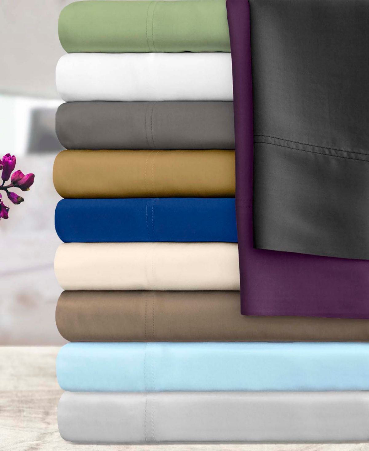 Superior Rayon From Bamboo 300 Thread Count Solid Deep Pocket Bed Sheet Set, Xl