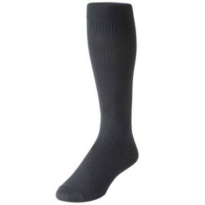 Men's Over-The-Calf Compression Silver Socks