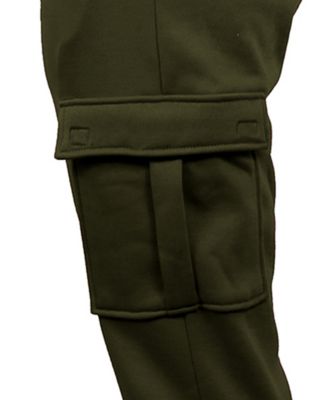 Women's Heavyweight Loose Fit Fleece-Lined Cargo Jogger Pants-4PK