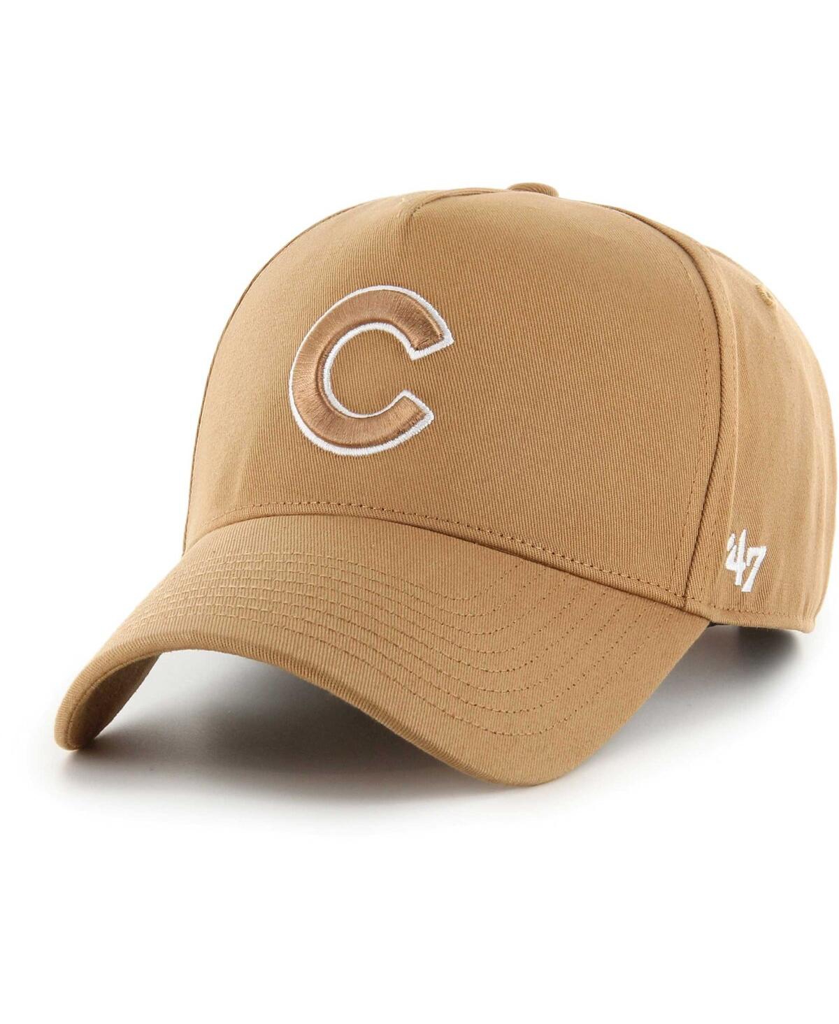 47 Brand Men's Khaki Chicago Cubs Ballpark Mvp A-frame Adjustable Hat In Khaki