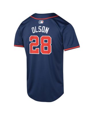 Big Boys and Girls Matt Olson Navy Atlanta Braves Alternate Limited Player Jersey