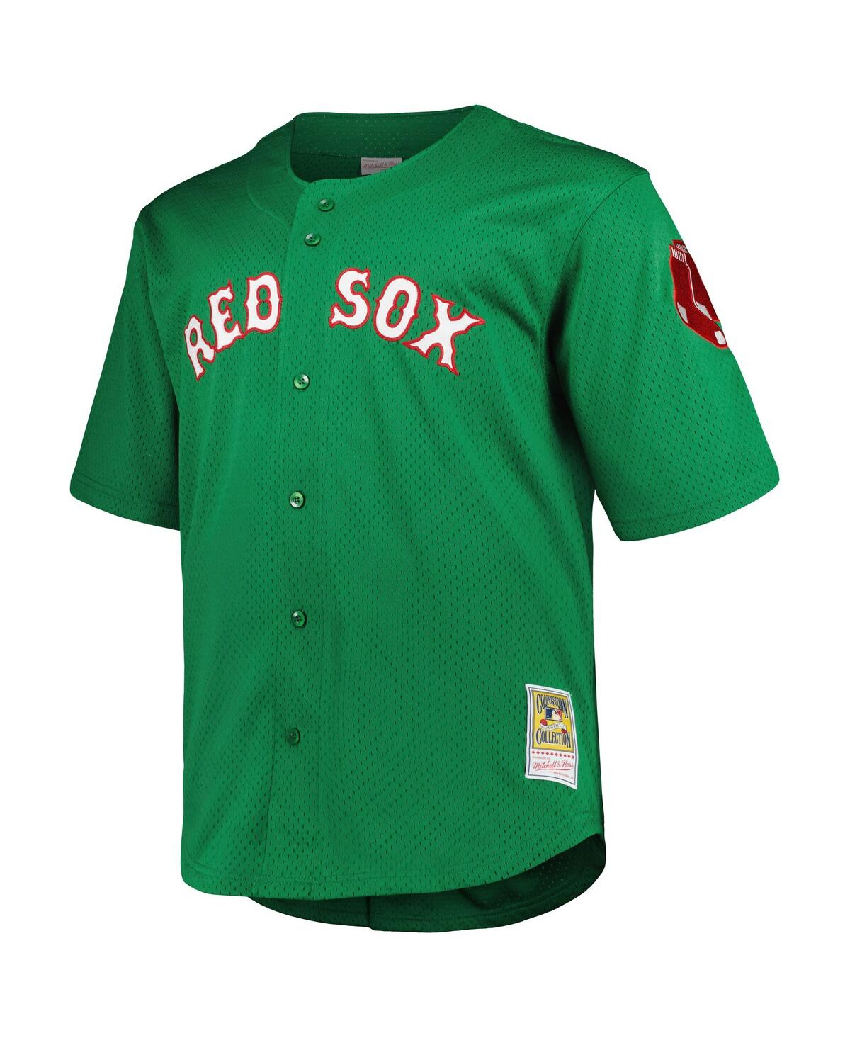Mitchell & Ness Men's David OrtizBoston Red Sox Big Tall Cooperstown Collection Mesh Batting Practice Jersey - Kelly Green