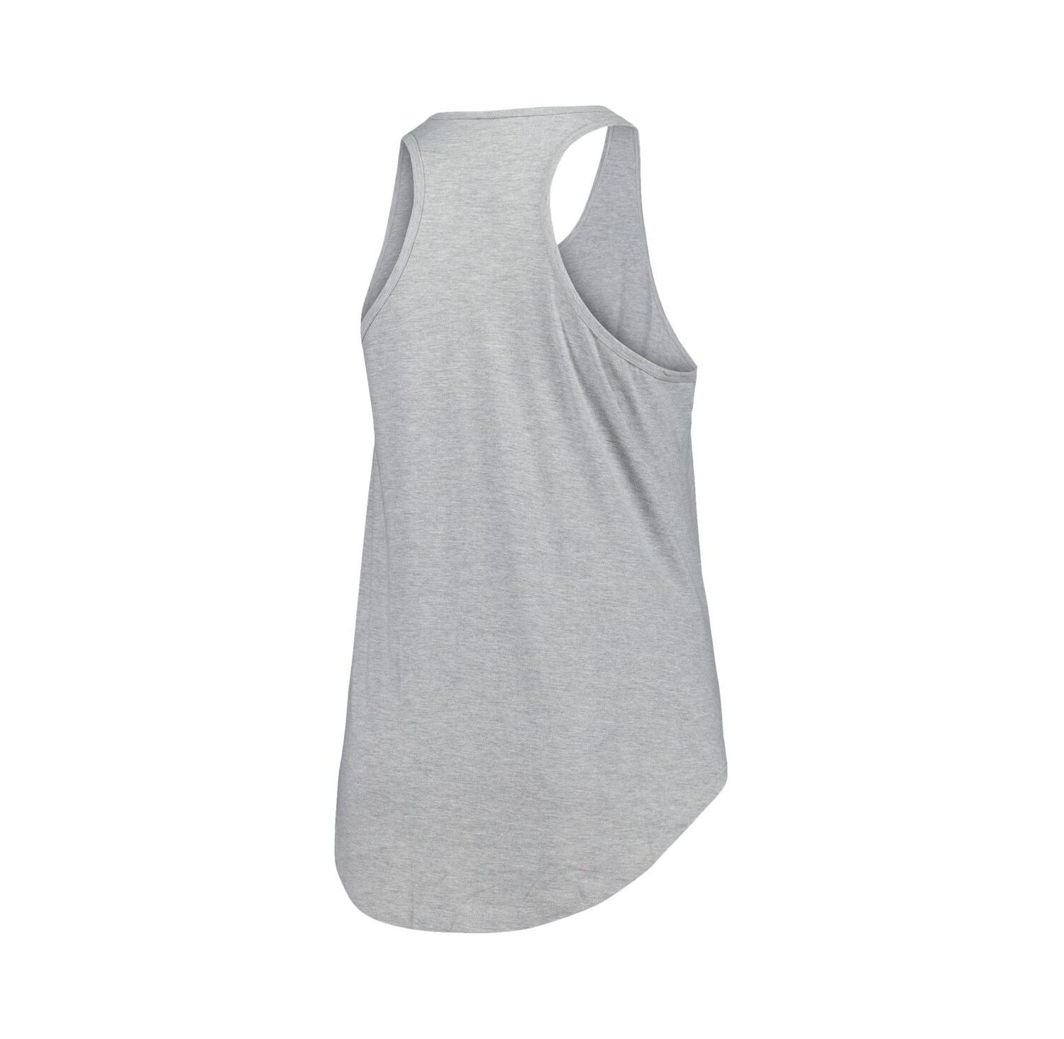 Women's Heather Gray New York Rangers Plus Size Racerback Tank Top