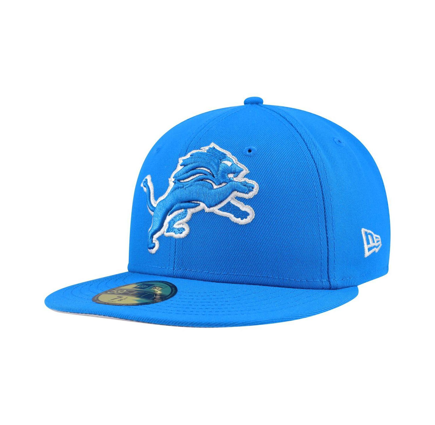 Men's Blue Detroit Lions Team Basic 59FIFTY Fitted Hat