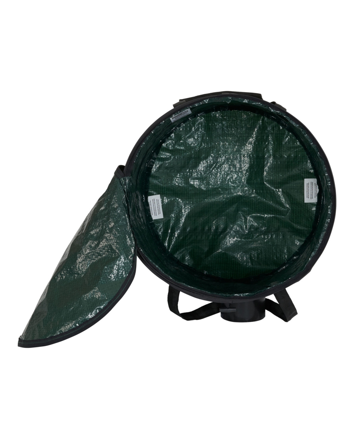 Household Essentials Pop Up Hamper 15" With Zippered Top In Green