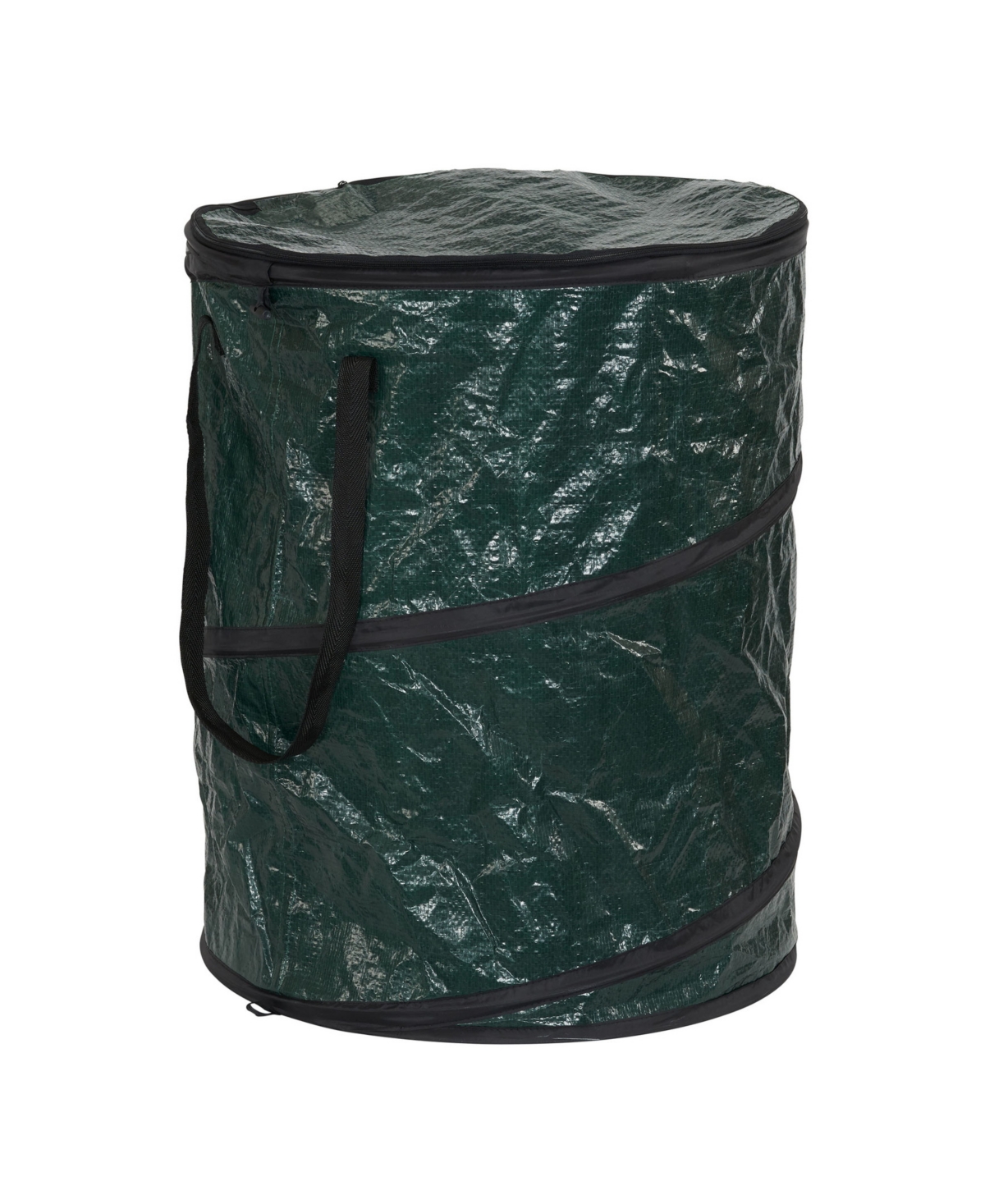 Pop Up Hamper 19" with Zippered Top - Green