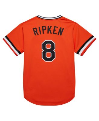 Mitchell Ness Men's Cal Ripken Jr. Orange Baltimore Orioles 2001 Cooperstown Collection Authentic Throwback Jersey