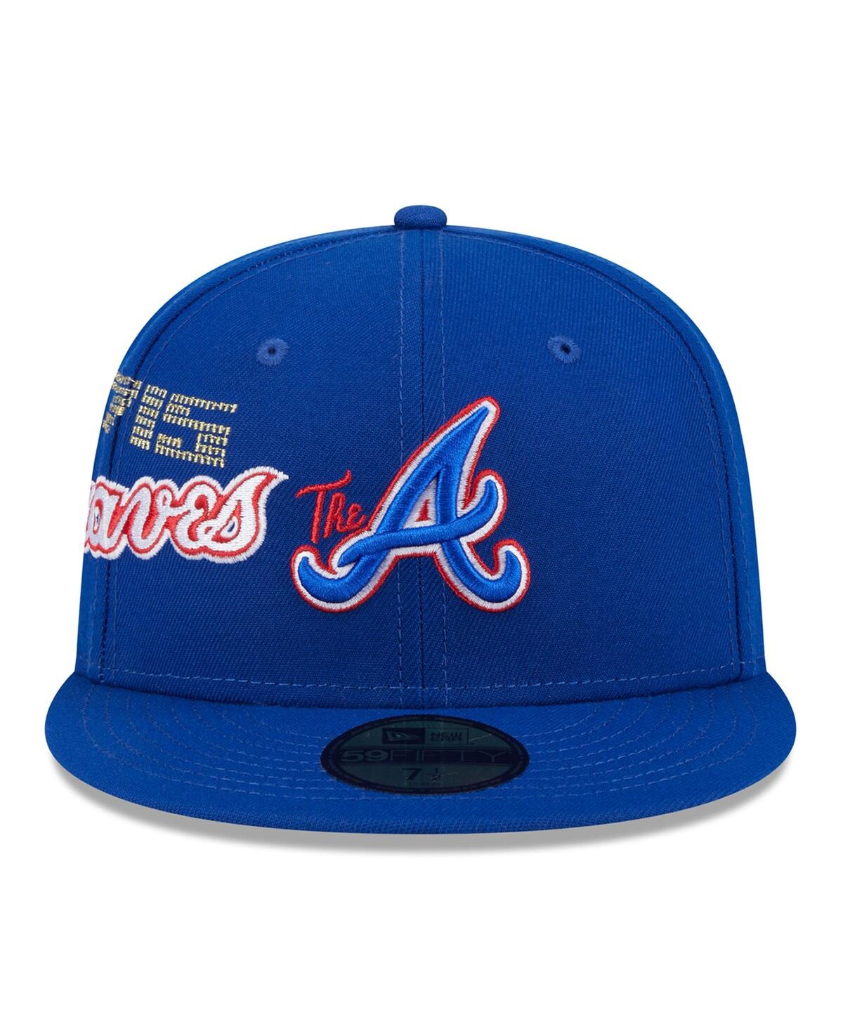 New Era Men'sAtlanta Braves City Connect Icon 59FIFTY Fitted Hat - Royal