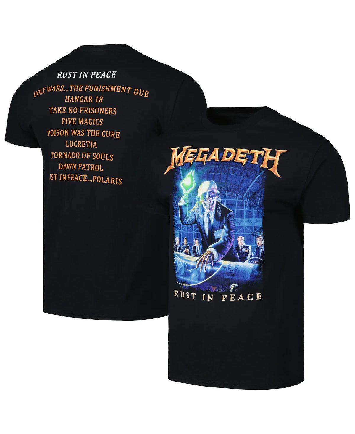 Unisex Black Megadeth Rust in Peace T-Shirt - Black