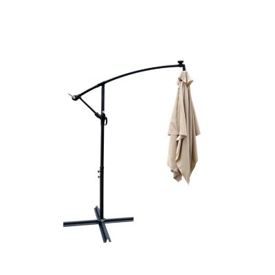 Streamdale Solar Powered LED Patio Umbrella, 8 Ribs, Crank and Cross Base