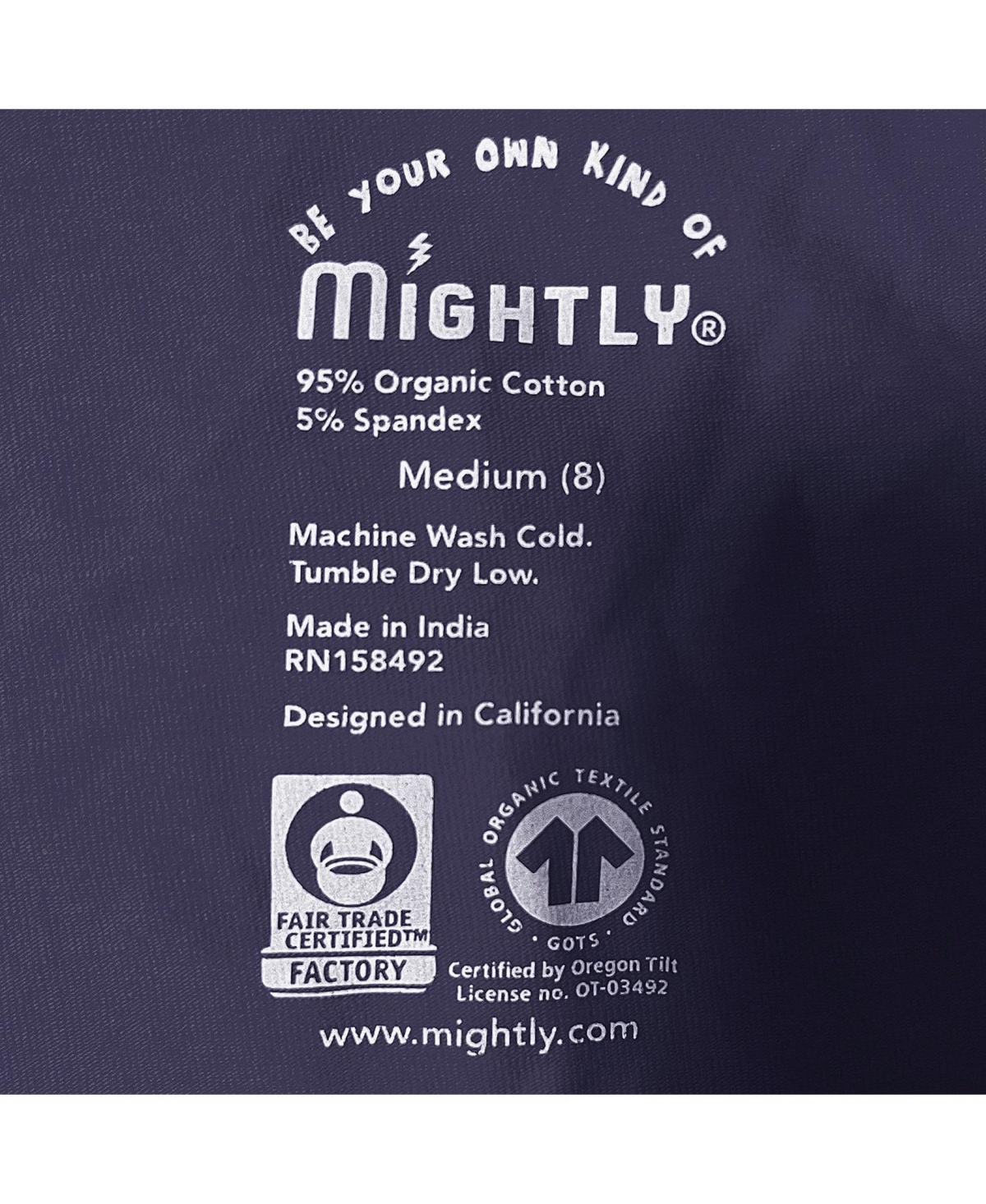 Mightly Toddler Girls Fair Trade Organic Cotton Short Sleeve Drop Waist Dress