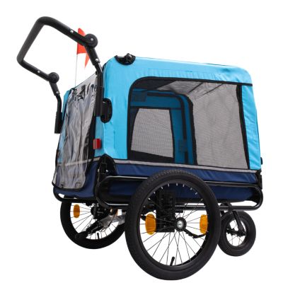 Heavy-Duty Foldable Pet Stroller Trailer
