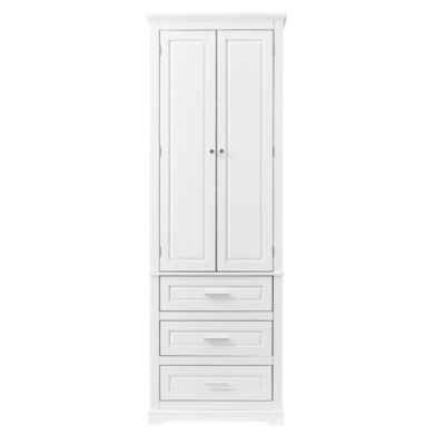 Streamdale Tall Storage Cabinet With Three Drawers For Bathroom/Office
