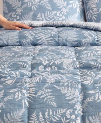 Fern Garden Reversible 3 Piece Comforter Set, Full/Queen