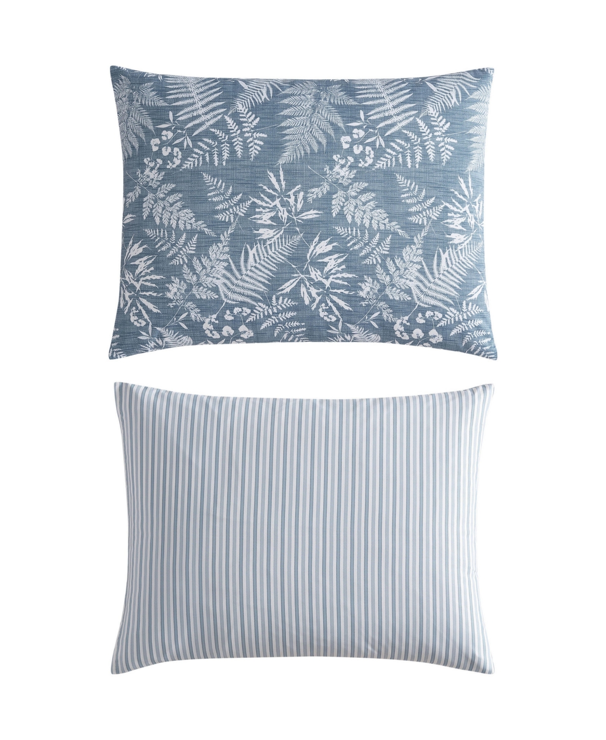 Eddie Bauer Fern Garden Reversible 3 Piece Comforter Set, Full/queen In Cabana Blue