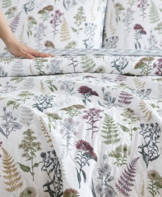 Flower Field Reversible 2 Piece Quilt Set, Twin