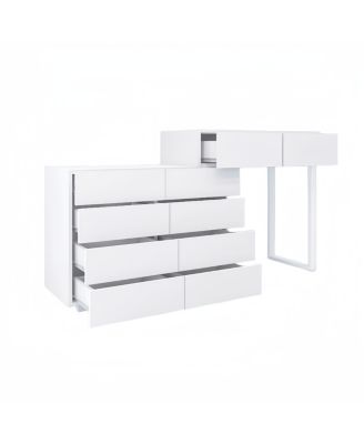 White 10-Drawer Chest of Drawers
