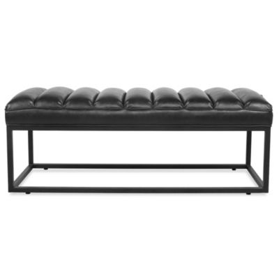 Metal Base Upholstered Bench For Bedroom For Entryway