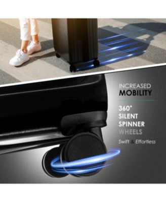 22" Hard Shell Lightweight Carry On Luggage Airline Approved with Smart Organization and Attachable Cosmetic Case