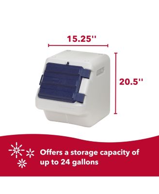 Bergan Stack-n-Stor Food Storage for Dog, Cats or other pets - Beige and Navy - 24 gal