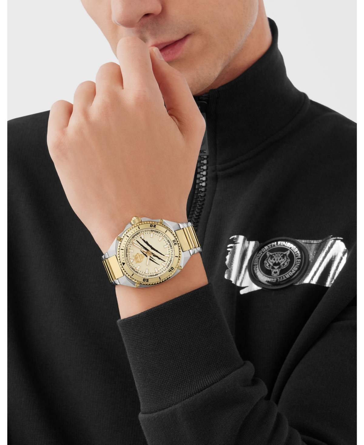 Plein Sport Men's Thunder Force Three Hand QuartzStainless Steel 47MM - Two Tone