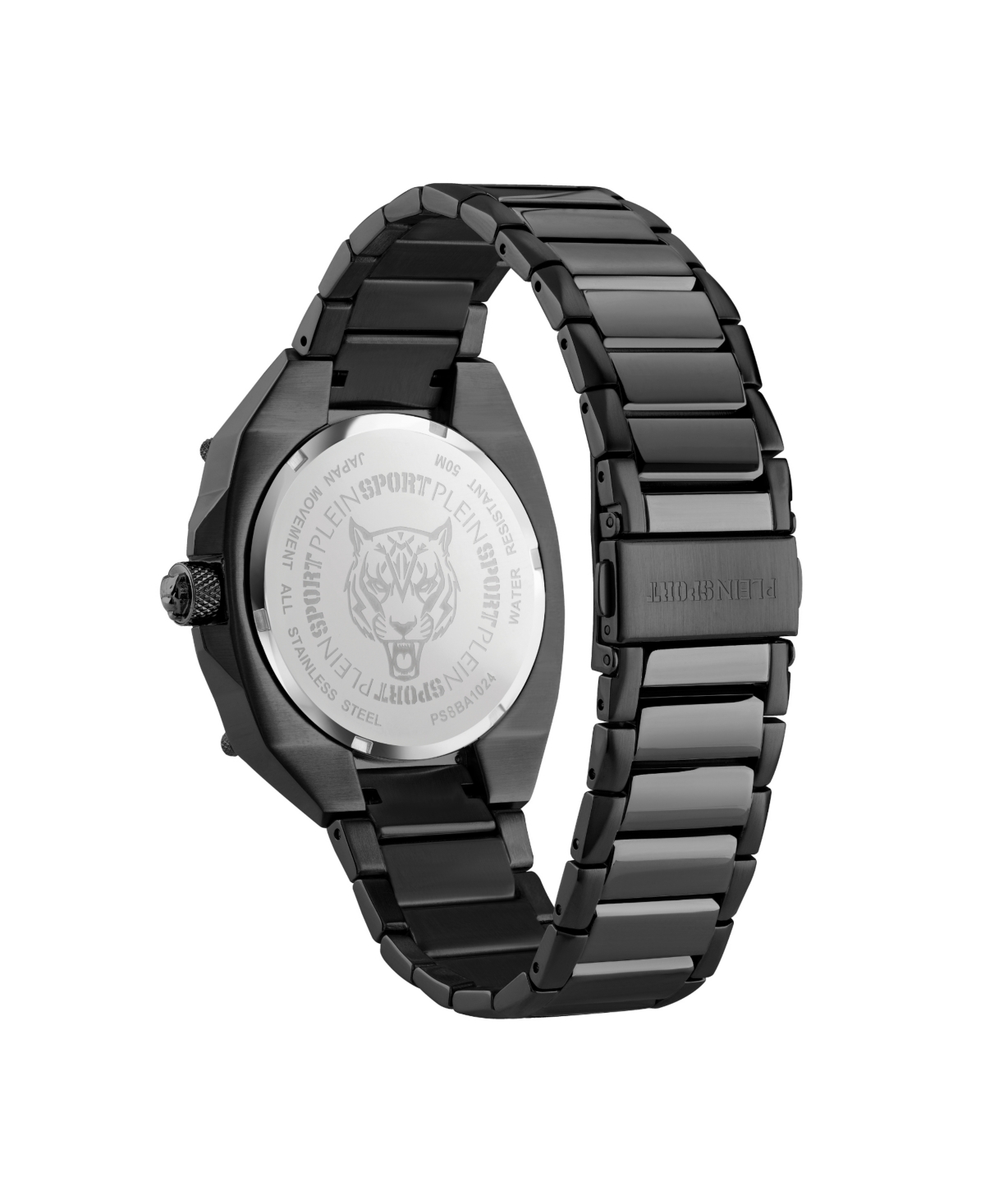 Plein Sport Men's Thunder Force Three Hand QuartzStainless Steel 47MM - Black