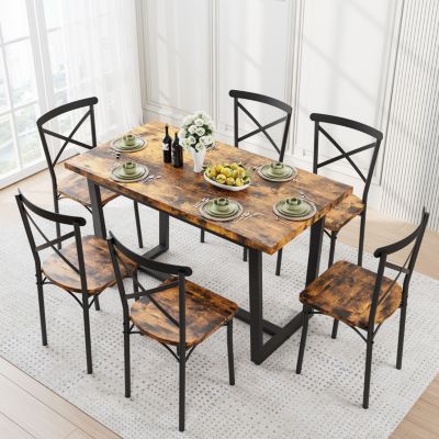 Streamdale 7-Piece Dining Set for Kitchen and Living Room
