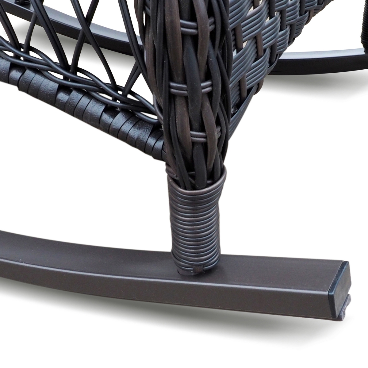 All-Weather Rattan Rocker for Outdoor Relaxation