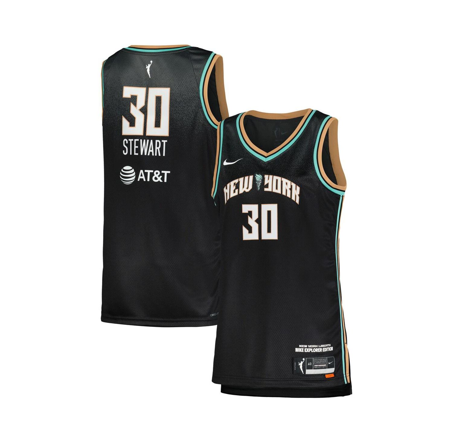 Women's Breanna Stewart Black New York Liberty Explorer Edition Victory Jersey