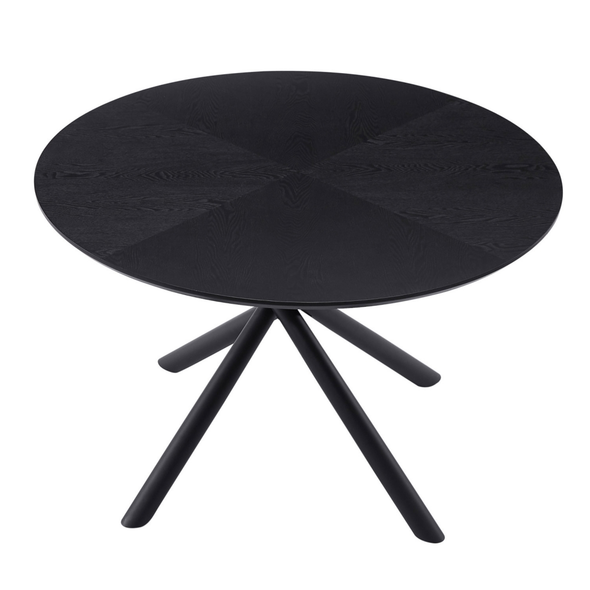 Simplie Fun 47.25" Round Mdf Coffee Table with Metal Base